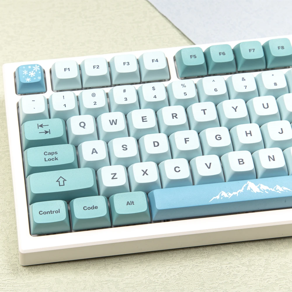 123 Keys GMK Cloned Iceberg XDA Profile PBT Dye Dye Sublimation Keycaps Mx Switch Fit 61/64/68/87/96/104/108 Keyboard XDA Keycap