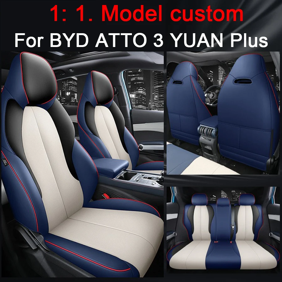 Auto originale 1: 1 Design Coprisedili per auto Set completo per BYD ATTO 3 YUAN Plus 2022 2023 Copertura protettiva per seggiolino auto