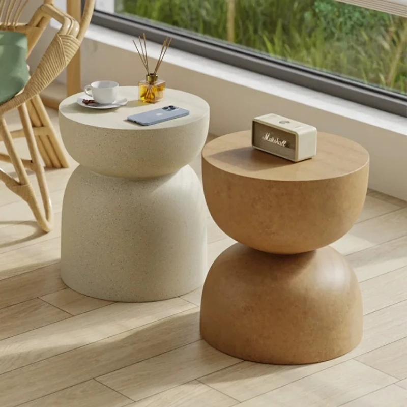 #￥Modern luxury art sense bedside small side table living room magnesium mud small end coffee tables nightstand home furniture