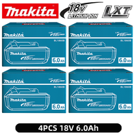 100% Original Makita battery,18V 6.0Ah rechargeable battery, replacing Makita BL1830B L1840B L1850B L1860B,power tool battery