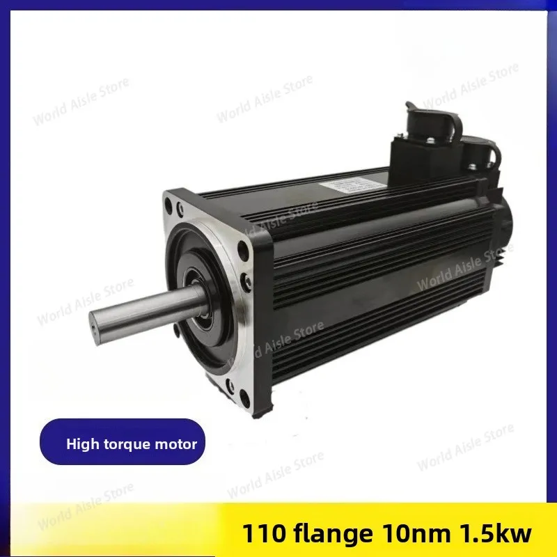 110 Flange 10 Nm 1.5KW High-torque AC 220V Servo Motor for Textile Machinery, Model 110-10015