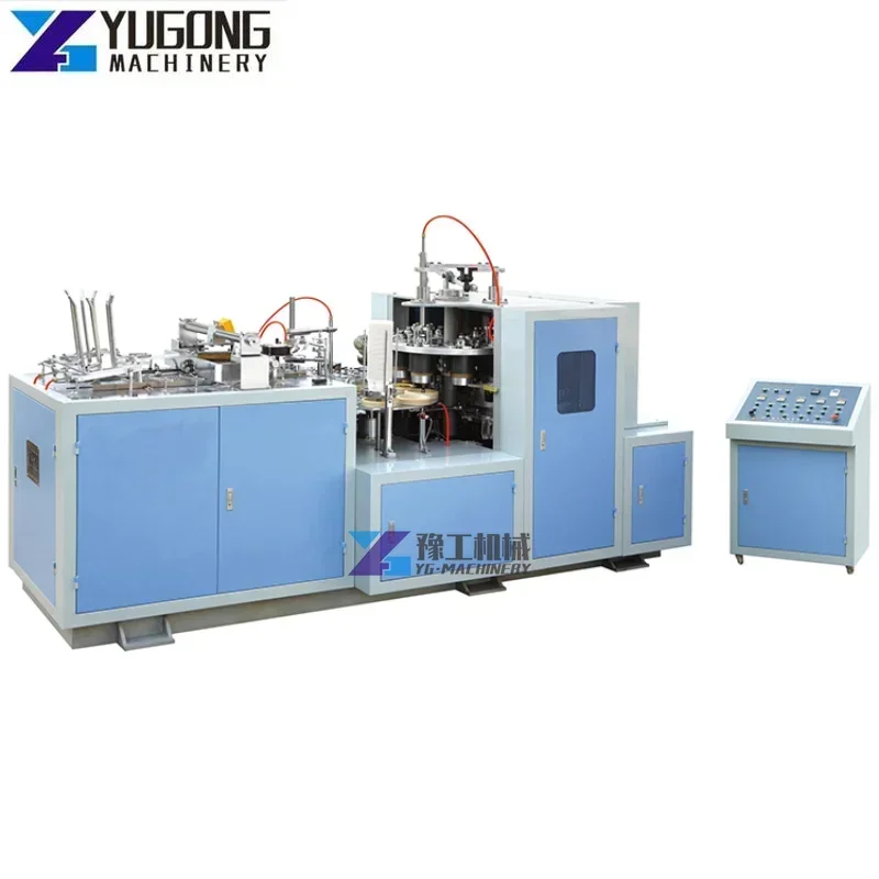 Fully Automatic Paper Cup Plate Making Machine Factory Price Disposable Paper Cup Lid with Handle Paper Cup Production Line