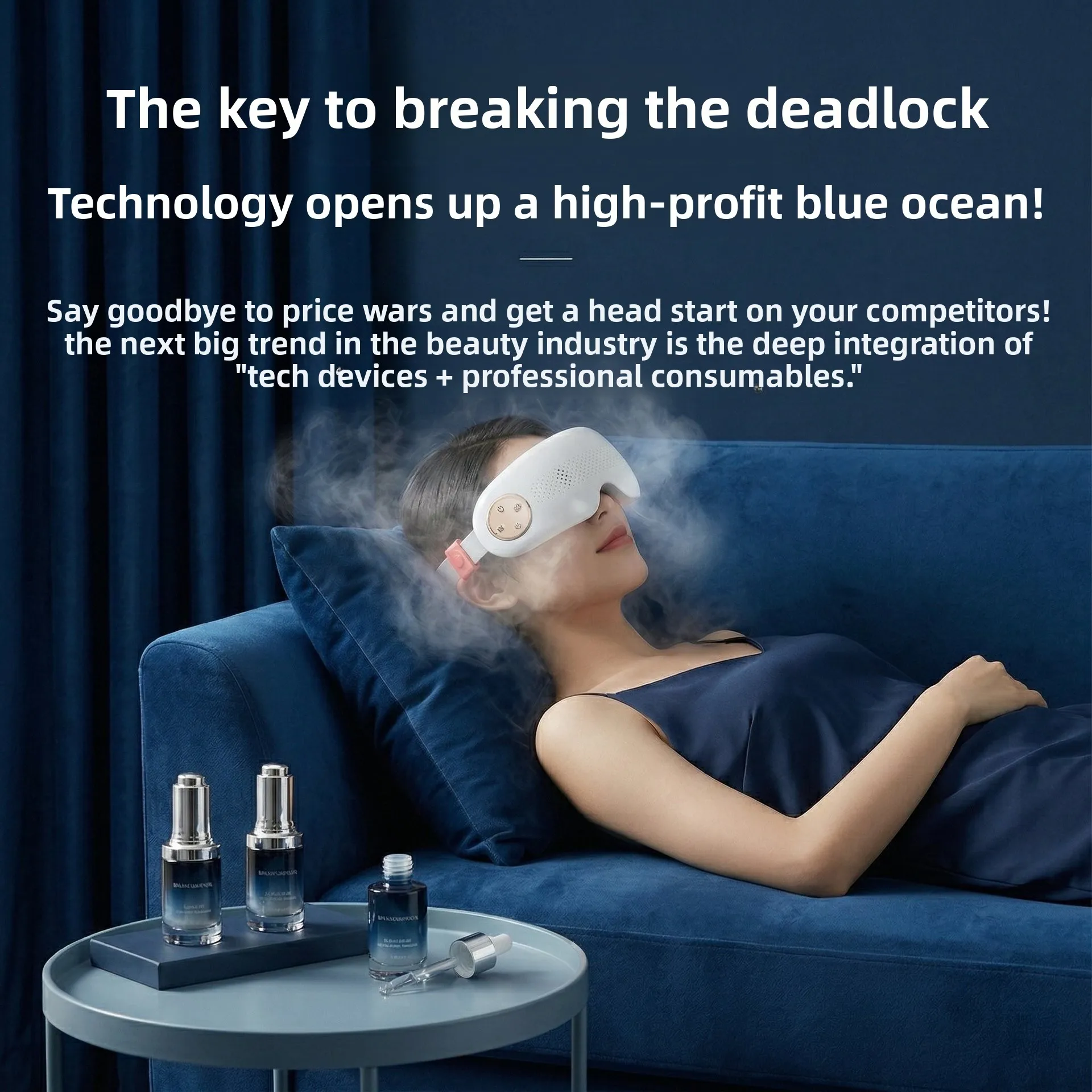 Eye Care Atomizer, Steam Eye Device, Hot Compress Massage Three-in-one Household Eye Protection Instrument