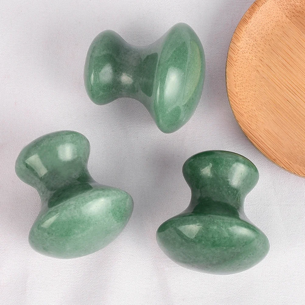 

1pc Mushroom Massage Roller Ball Green Gua Sha Scraper For Facial Scraping Therapy Body Relaxation Scraping Massage Tool