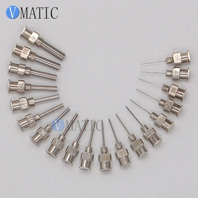 Free Shipping 12 Pcs High Precision All Metal Tips Blunt Stainless Steel Dispensing Needle 1/2 Inch