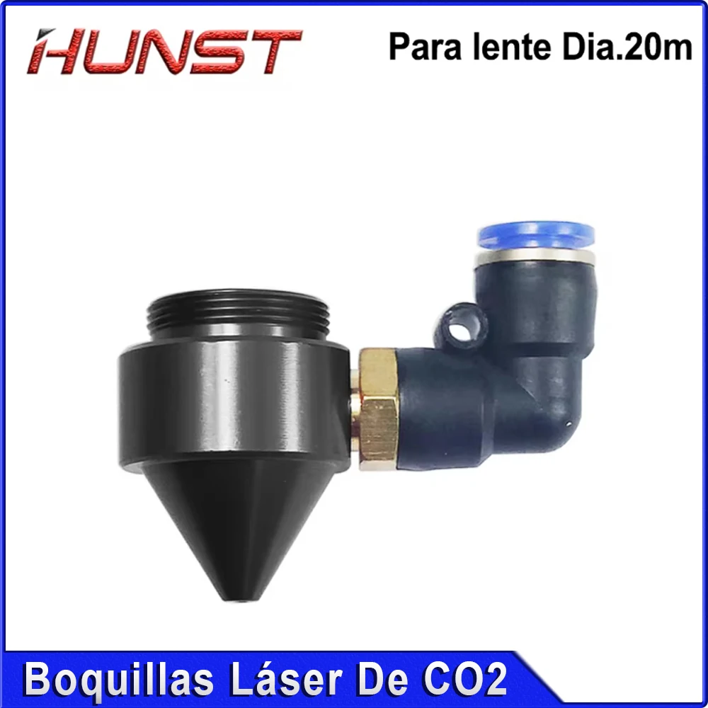 HUNST 레이저 헤드용 에어 깍지, CO2 레이저 절단기, Dia.20 FL50.8 mm 초점 렌즈