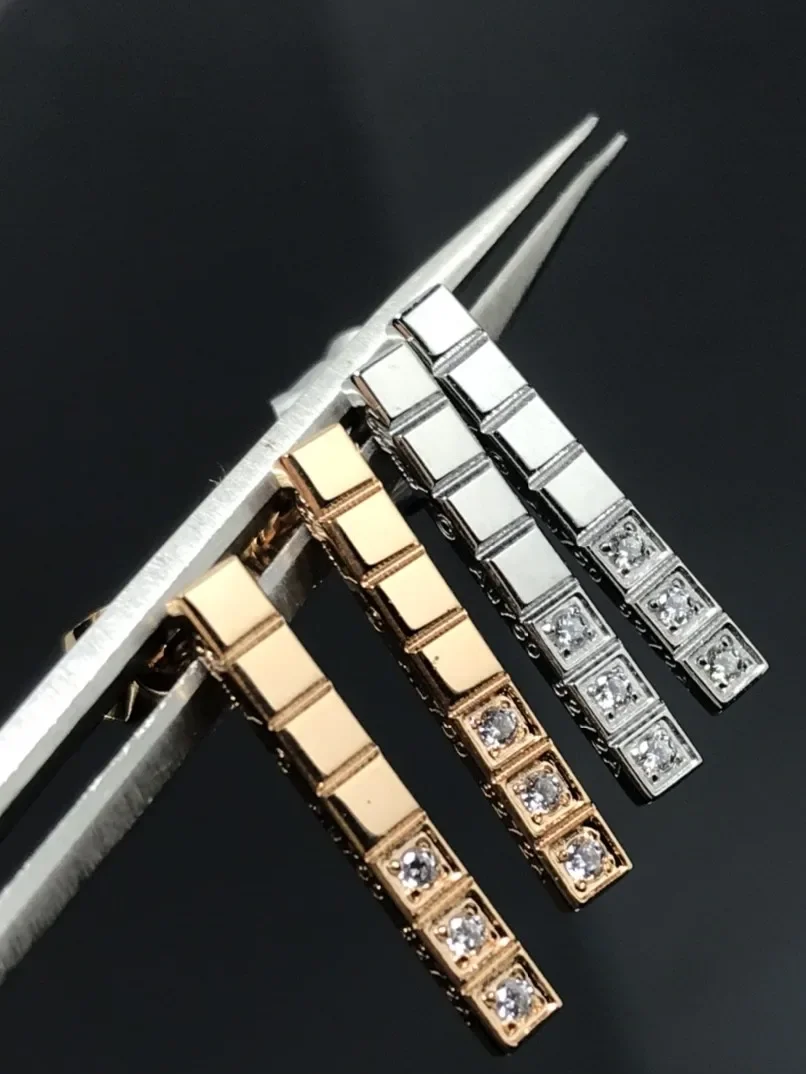 Luxury Jewelry Original Design -925 Sterling Silver Charming Women's Earrings Square Earrings - Free Shipping for Party Gifts