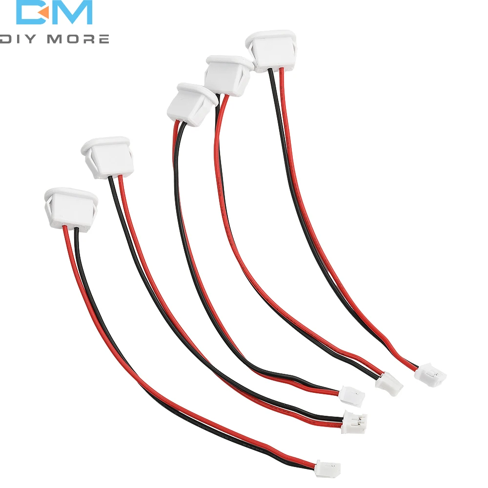 5pcs Type-C Female Chassis IP67 2P Wire Pigtail Cable Extension Power Cable USB-C Plug to 2 Pin Bare Wire Open For Lamps Car