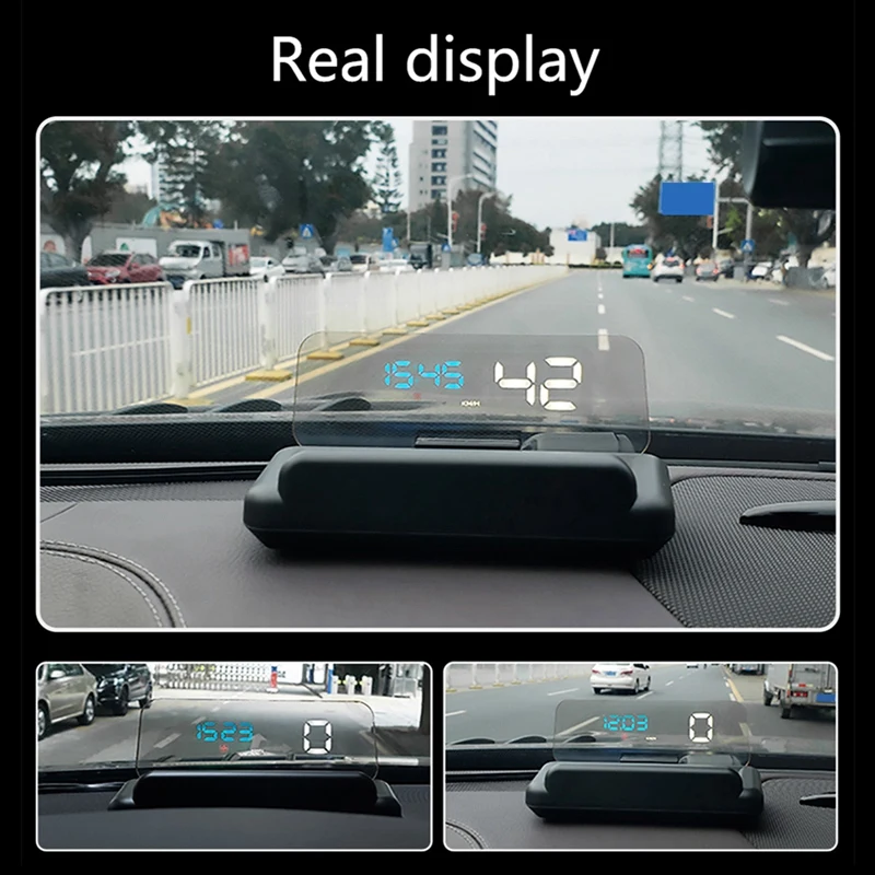 T900 Car HUD GPS Car Head Up Display Speed Projector Overspeed RPM Voltage Security Alarm Computer RPM Voltage