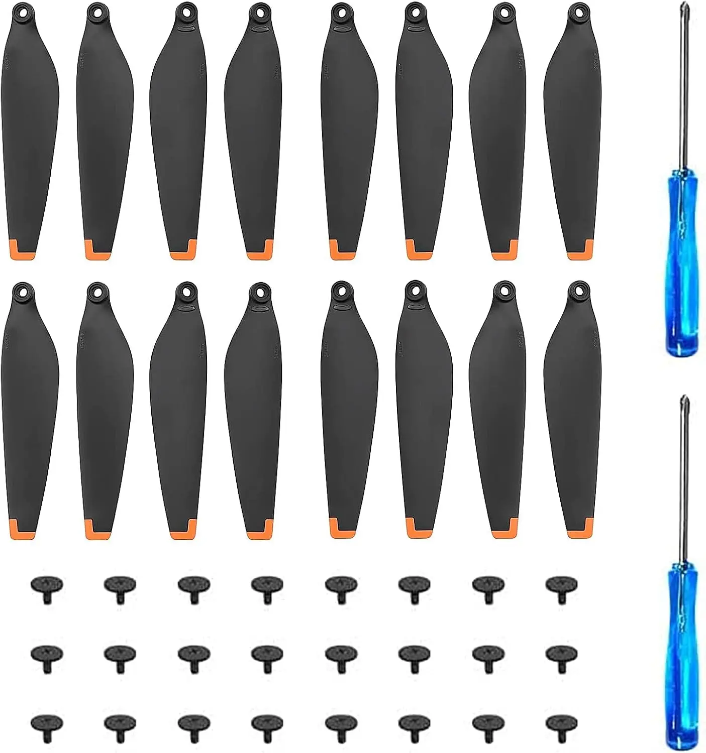 16-piece Low Noise Drone Propeller Replacement Blades for DJI Mini 3 Pro, High-Performance Flight Accessories Compatible