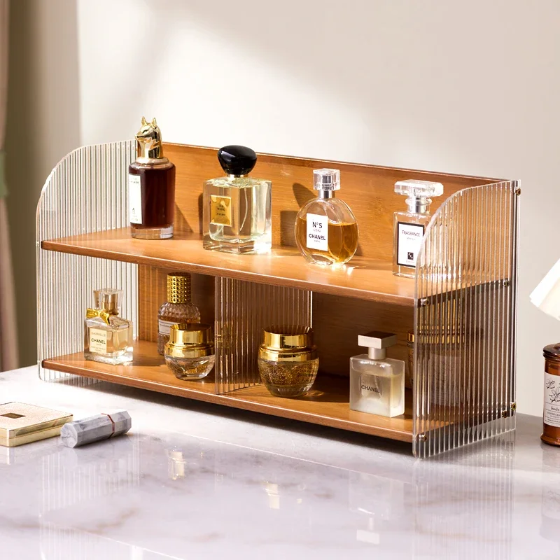 Cosmetics storage box dresser rack