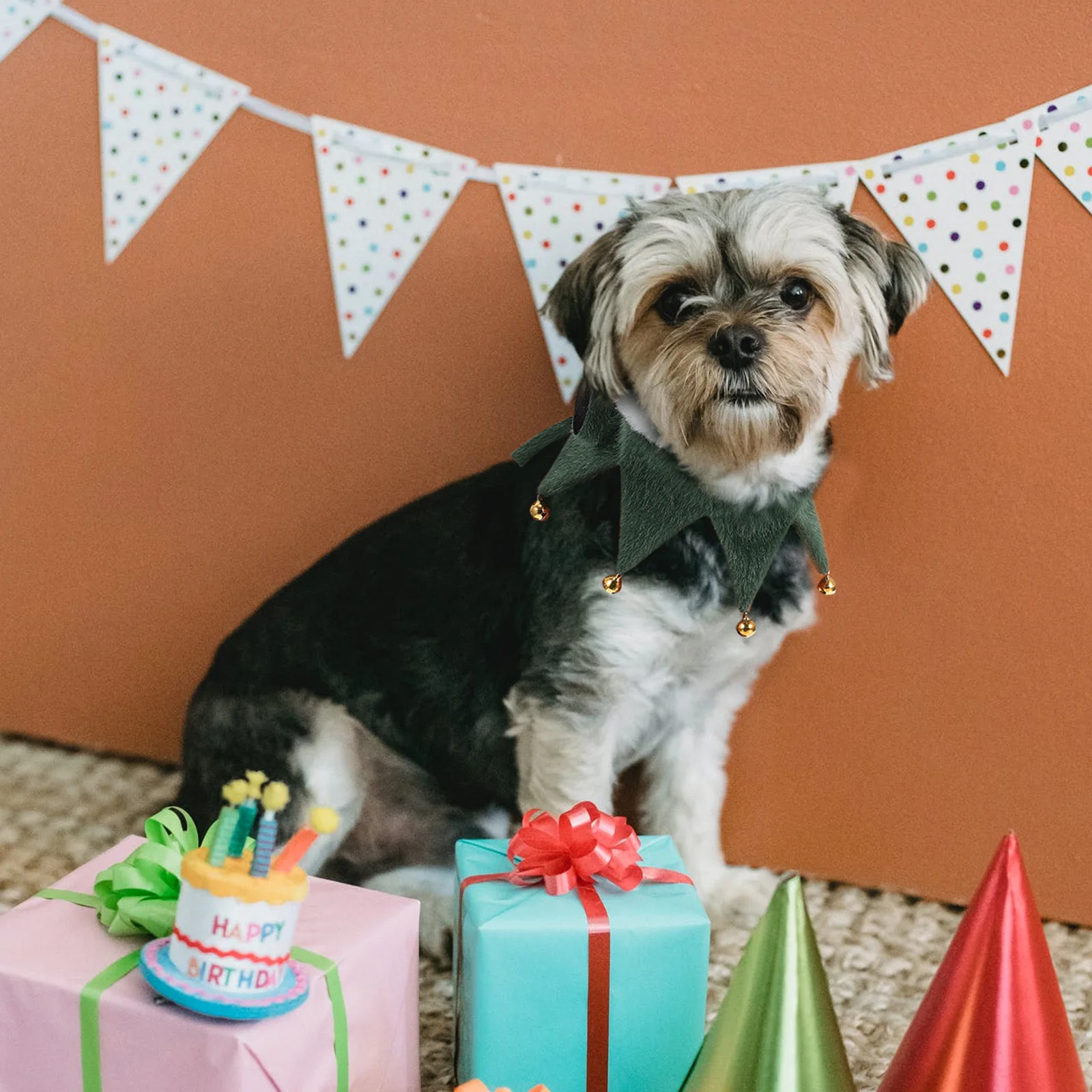 

1Pcs Pet Christmas Scarf Cozy Warm Collar Charming Dog Cat Scarf Christmas Parade Costume Accessory Pet Neck Decoration