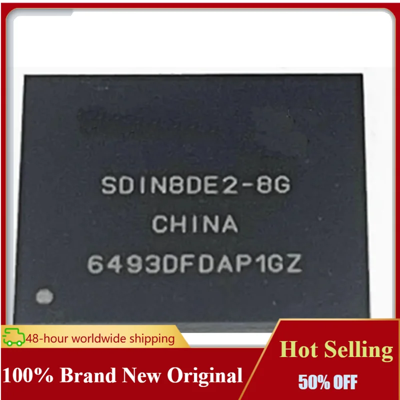 5-10PCS 100% New Original SDIN8DE2-8G SDIN8DE2 8G  BGA-153 EMMC Memory IC Chip Hot Selling