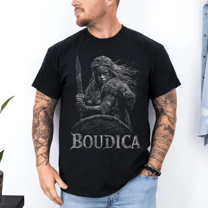 Boudica Warrior Queen Shirt: Celtic Goddess Tee | Unisex Pagan Apparel | Dark Feminine Power Tee T-shirt Shirt
