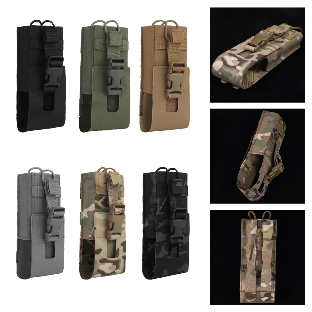 

Легкий универсальный чехол для рации - Универсальная защитная сумка для раций с креплением MOLLE для использования на открытом воздухе