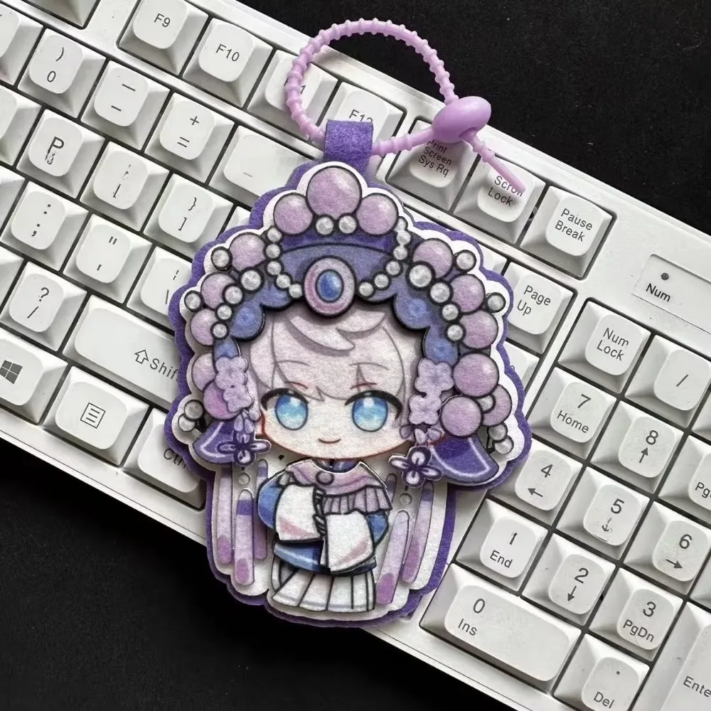 Love and Deepspace Chinese Opera Style Non-woven Fabric Keychain Xavier Zayne Rafayel Ralayo Sylus Caleb Cute Q Version Pendant
