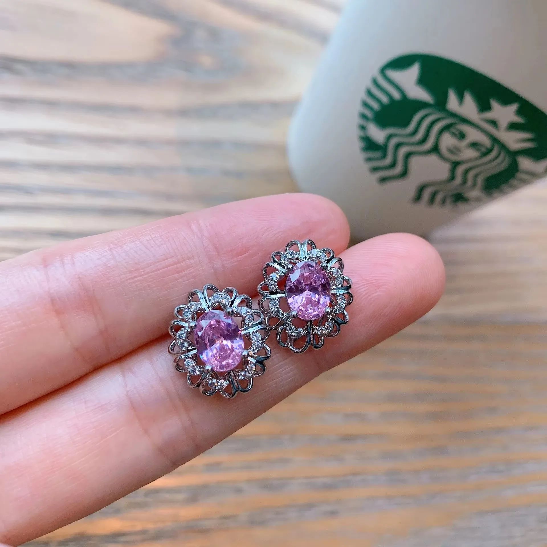 Charms Emerald Crystal Stone Necklace Adjustable Ring Earring Flower Fine Jewelry Vintage Women Prom Party Dresses Accessories