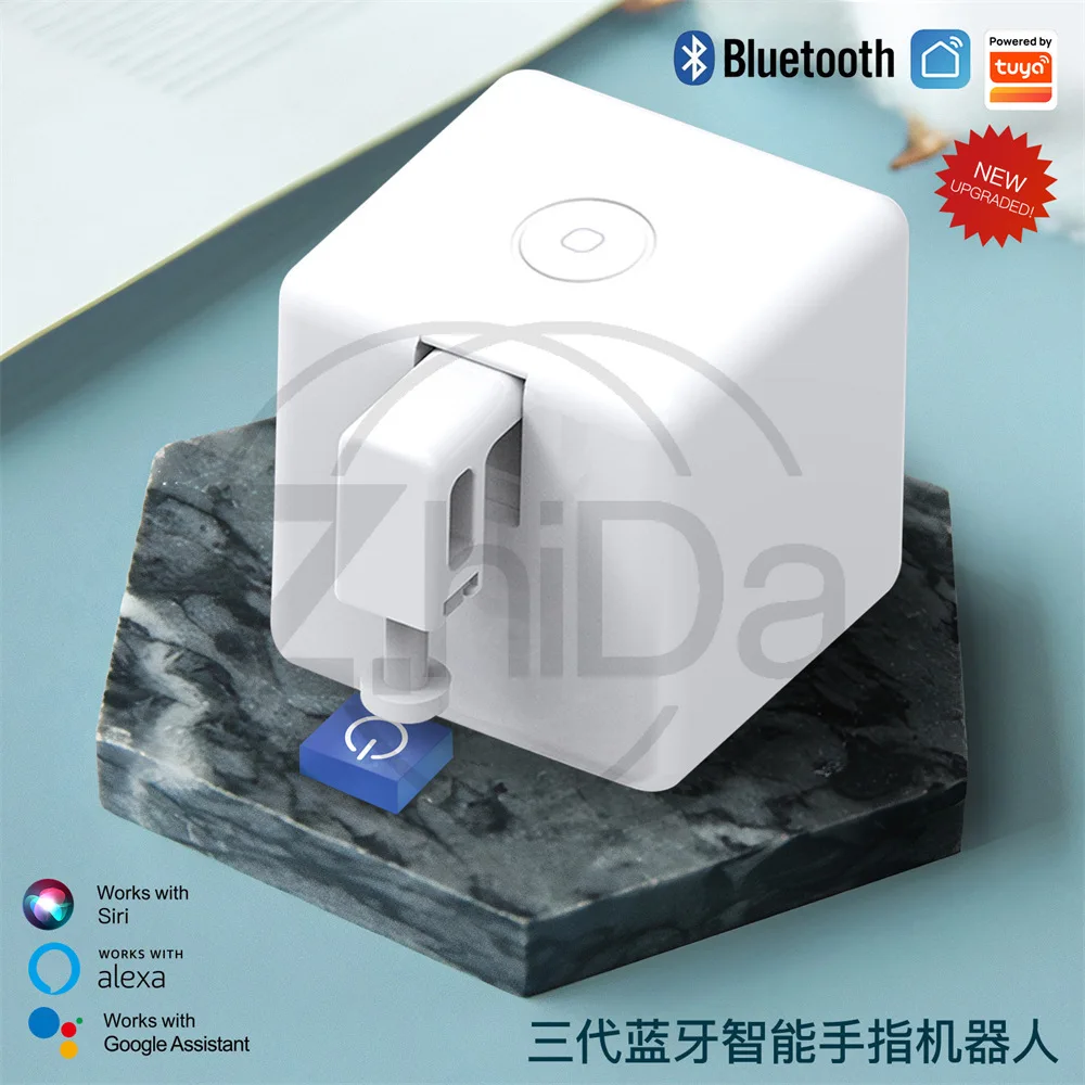 Bluetooth 3rd Gen Finger Robot, APP Remote Timing Voice Control, Smart Home Thumb Remote Controller Home Automation Accessories