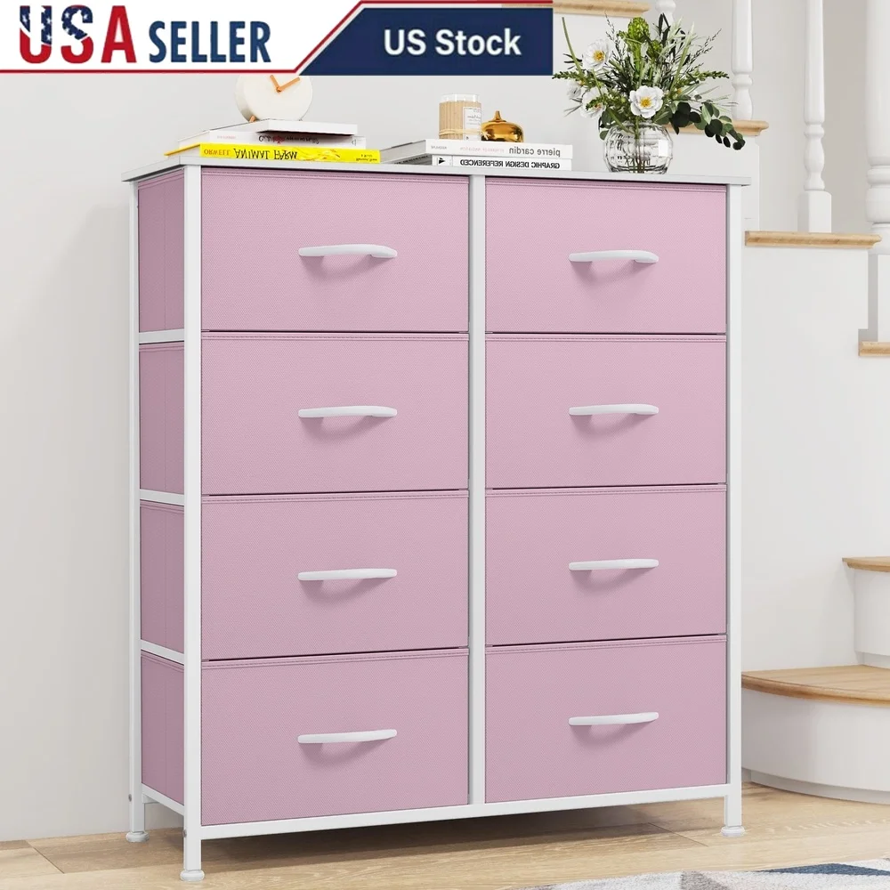 

Тканевый комод с 8 ящиками, легкий портативный органайзер для детей и взрослых, спальня, гостиная, простая сборка, прочный