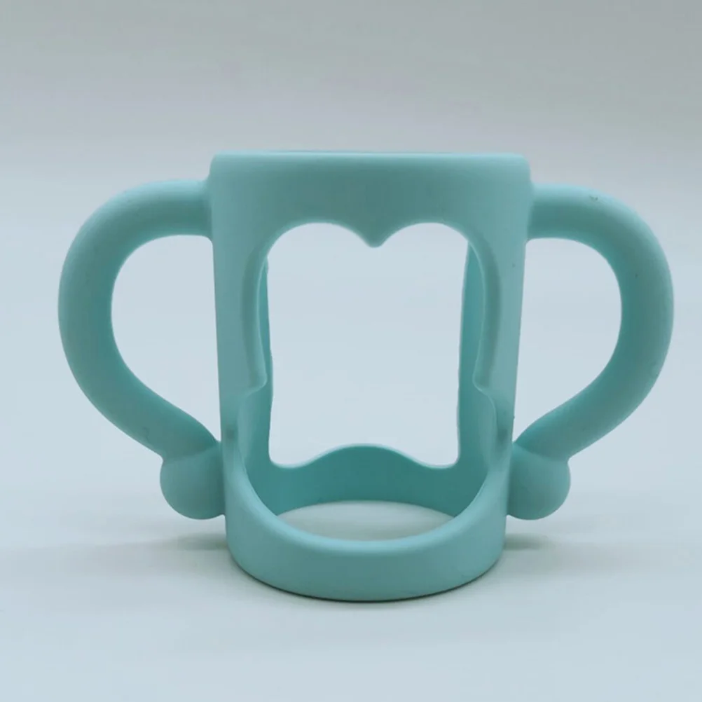 

2Pcs Baby Milk Bottle Handle Silicone Non-Slip Comfortable Grip for Infant Feeding Universal Wide Mouth Accessory