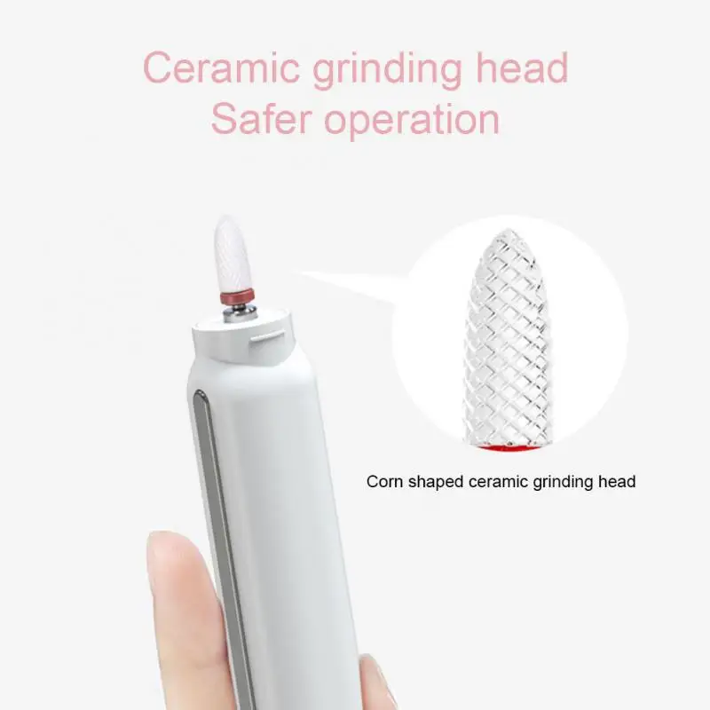 Nails Polishing Machine Multicolor Positive Negative Switching Exfoliator Ceramic Grinding Head 3-speed Adjustment Manicure