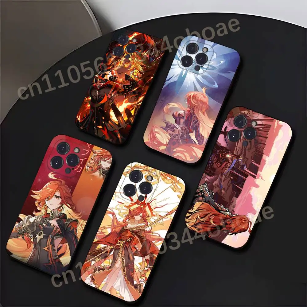 

G-Genshin M-Mavuika Phone Case For iPhone 17,16,15,14,13,12,11,Pro,MAX,Plus TPU Soft To Skin-friendly Cover