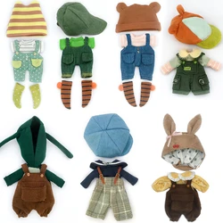 Handmade Cute Ob11 Doll Clothes Suit Ob11 Animal Hat Overalls Dolls Casual Sweater For Ymy, Obitsu 11, Molly, Gsc, 1/12 Bjd Doll