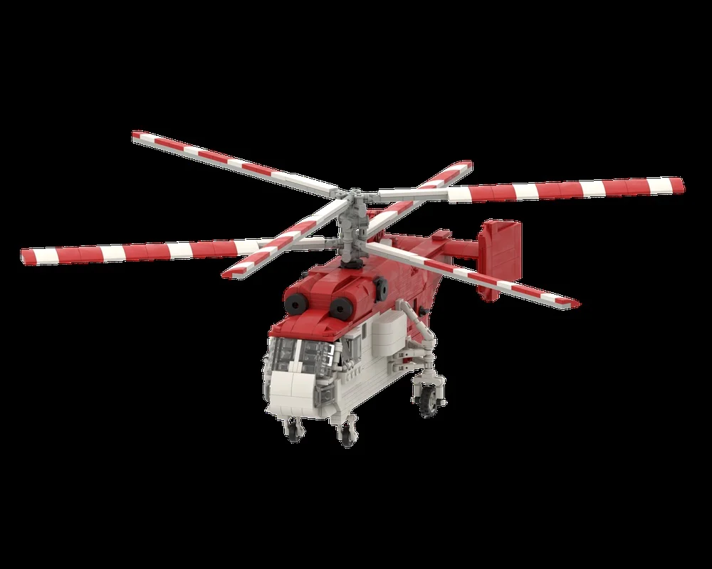 861PCS MOC Heavy‑lift Utility Helicopter Simulation Aircraft Display Collectible Model Building Blocks DIY Assembly Gifts Adults