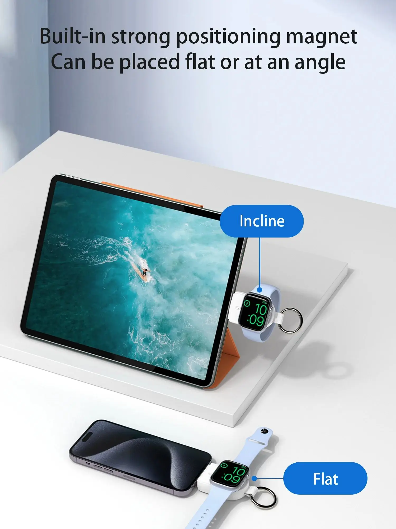 Wireless chargers Power Bank for iwatch, For iWatch 1~9 SE Ultra Air-Pods Pro 2nd Generation. With a plug  easily recharge