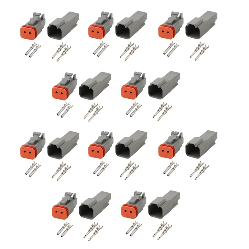 A29F-Deutsch DT 2-Pin Waterproof Electrical Connector,DT06-2S DT04-2P, Inlet Air Temperature Sensor Plug With Round Terminals