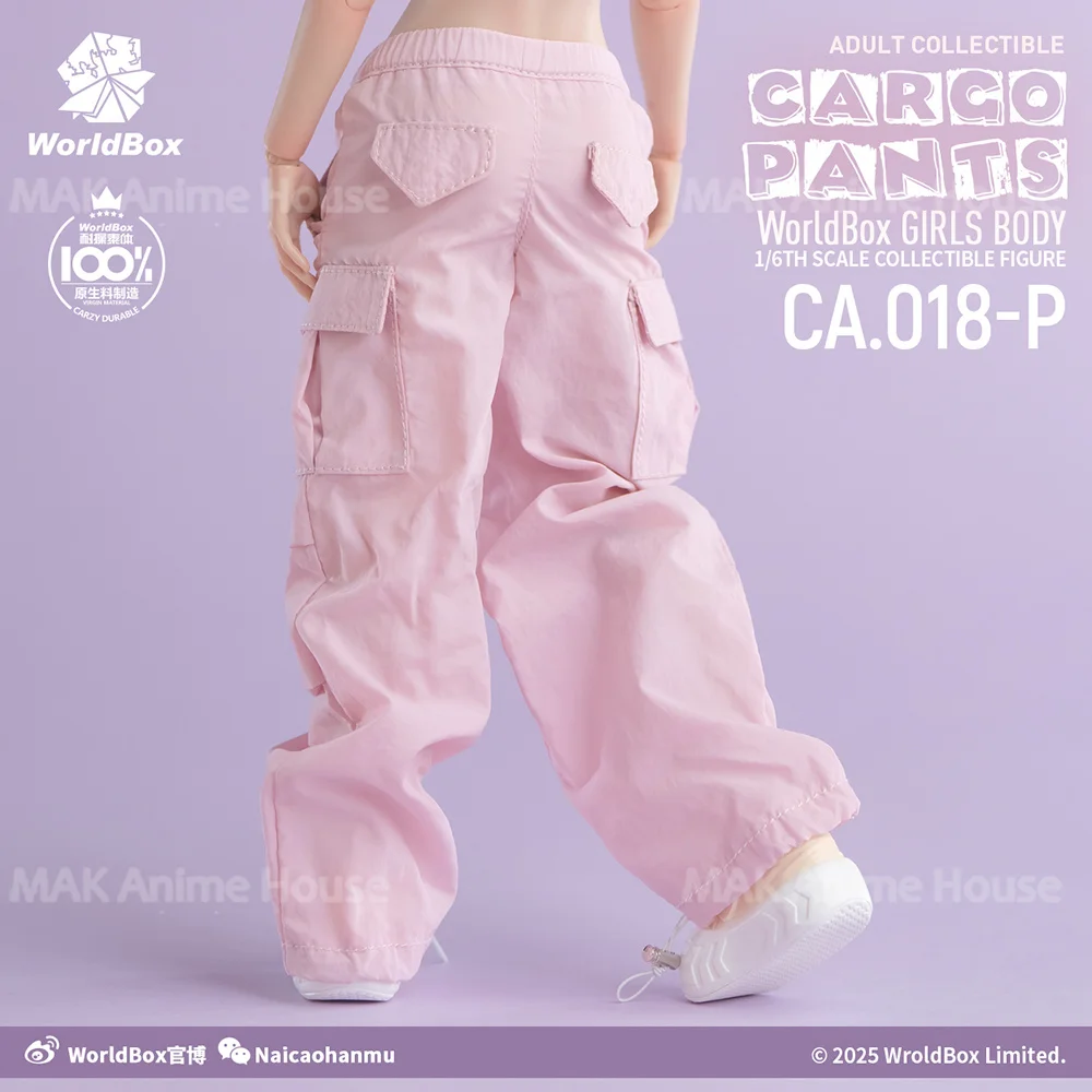 Worldbox CA018 1/6 مستقيم ركاب السراويل العمل غير رسمية الملابس ملحق نموذج صالح 12 ''ذكر أنثى الجندي عمل الشكل الجسم #3