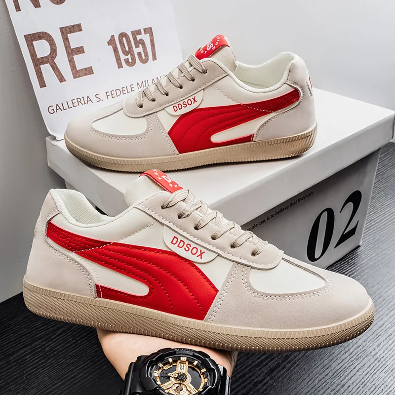 Men's Lightweight Breathable Casual Shoes Spring Autumn Soft Soled Student Board Shoes Comfortable Single Footwear