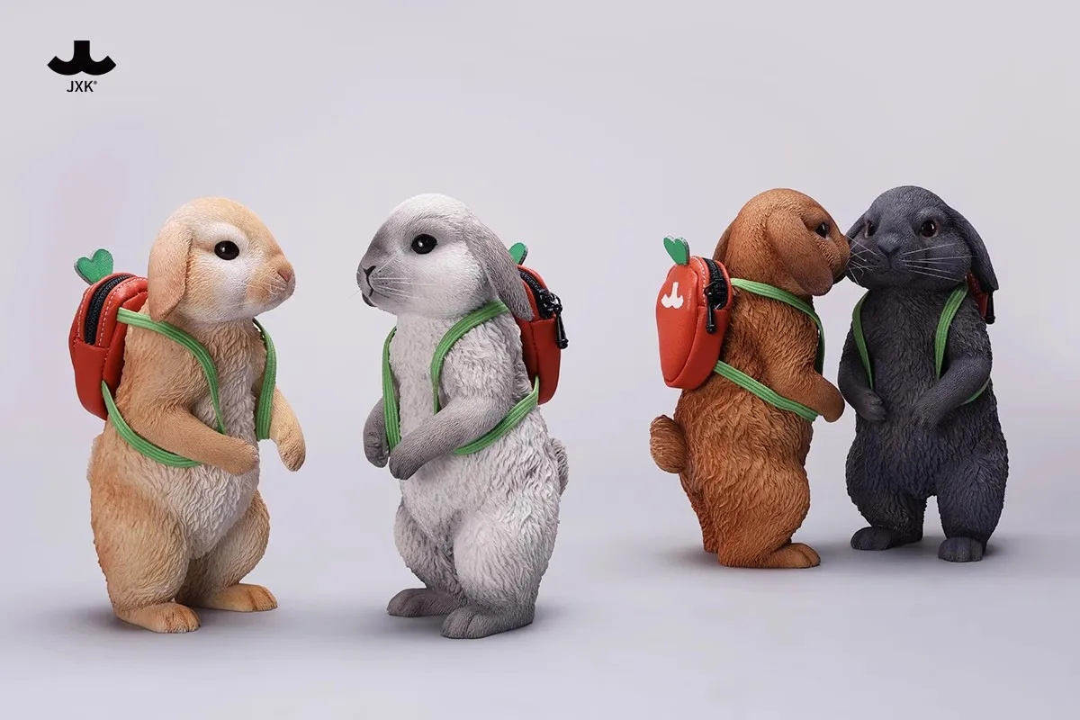 JXK X42402 1/4 ウサギ漫画シミュレーションペットガレージキット兵士シーンアクセサリーモデルおもちゃかわいい装飾ギフト在庫あり