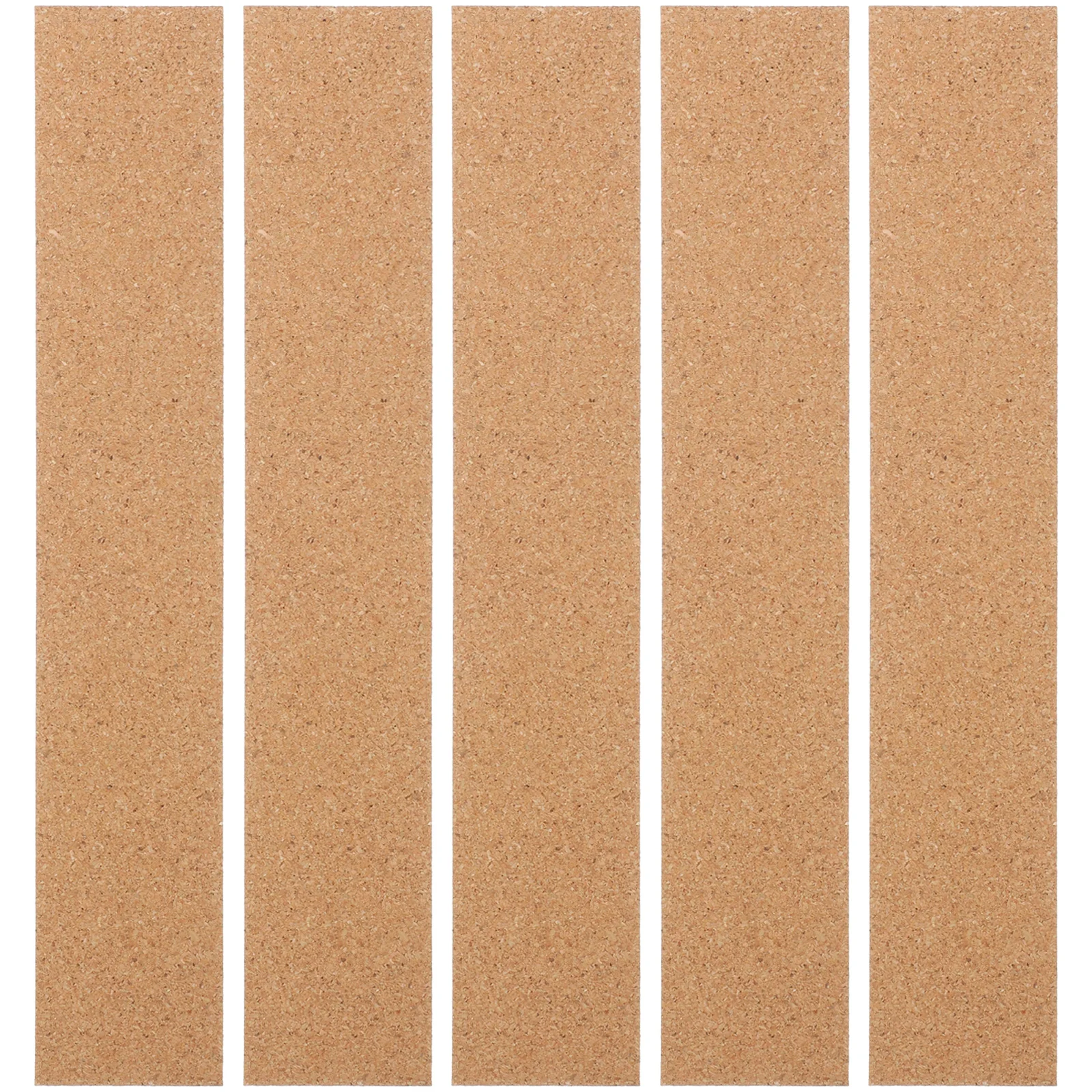 5Pcs Soft Cork Bulletin Bars Cork Strips Office Wall Memo Photo Display Boards Natural Frameless Strip