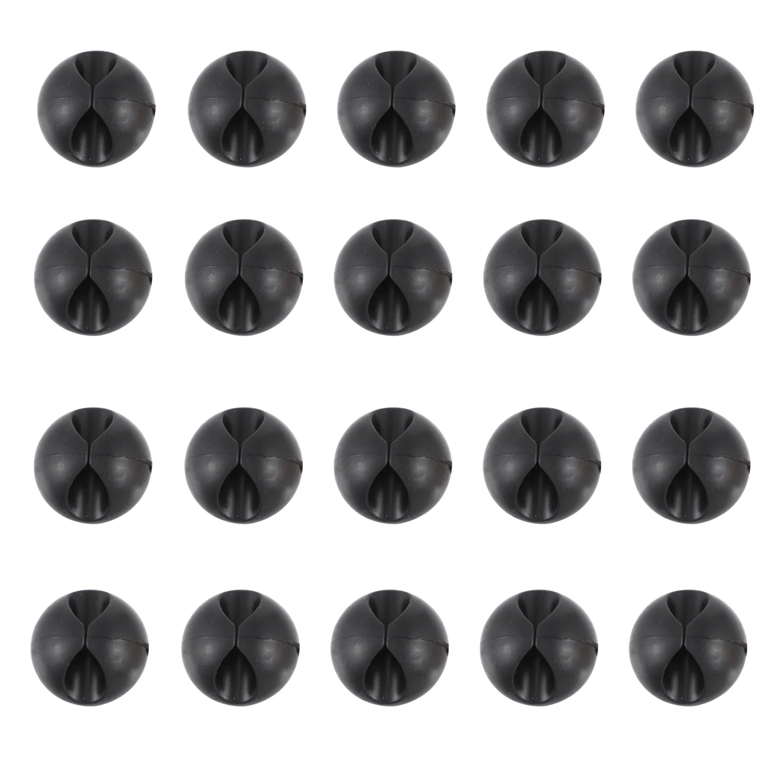 

20 Pcs Rubber Ties Adhesive Wire Clips USB Cord ganizers PC Desktop Office Cable Holder Wire Clip for Home Car