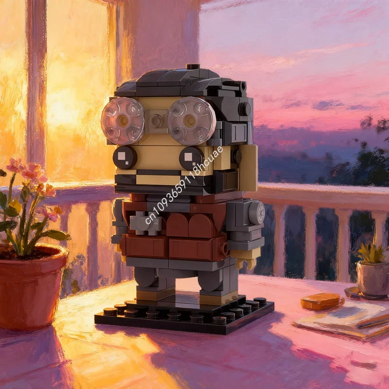 

Набор строительных блоков MOC Bodhi Rook Brickheadz Star Battle, 182 детали, архитектурная модель, рождественский подарок, креативная идея, развивающая игрушка-конструктор