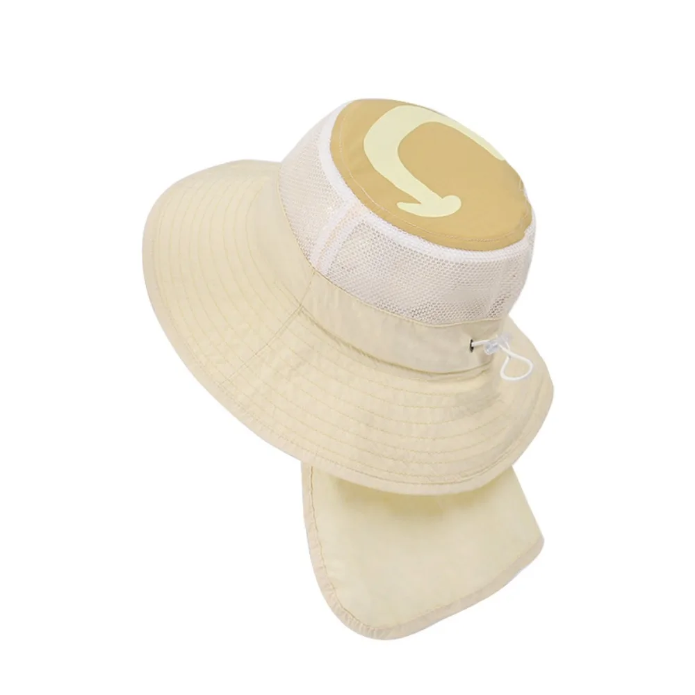 

Casual Breathable Kids Shawl Sun Hat Quick Dry Wide Brim Baby Sun Protection Hat Cotton Sunscreen Children Fishman Hat Girls