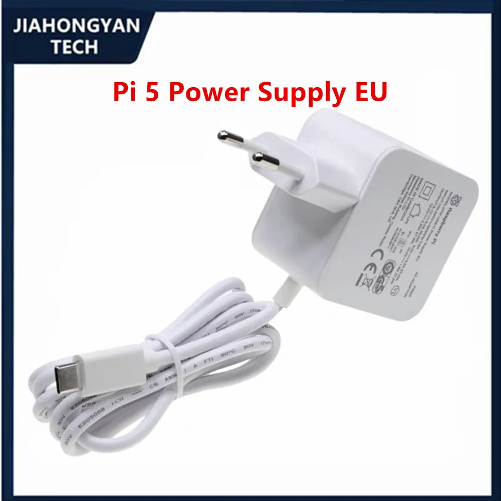 Original For Raspberry Pi 5th generation 5V5A official power supply For Raspberry Pi 5 27W USB-C power adapter