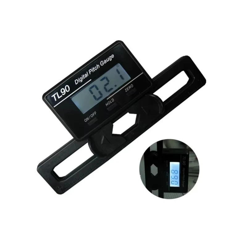 WFF TL90 LCD Digital Pitch Gauge Propeller Blades Angle Measurement Tool Backlight Gyro Sensor ST250-800 Size Helicopter