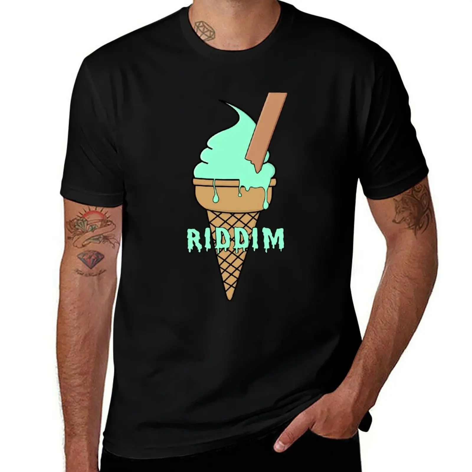 

Riddim Ice Cream T-Shirt t shirt man cotton t shirt men 100% cotton luxury brand T-Shirt