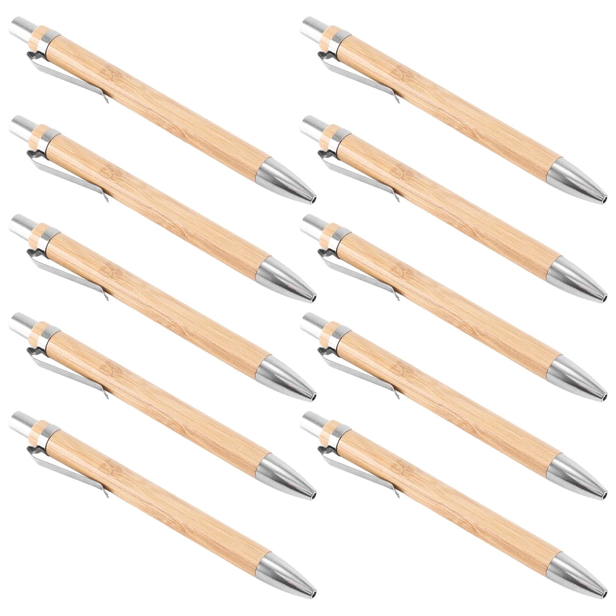 기타 볼펜 세트 대나무 나무 필기구, 10 개 세트