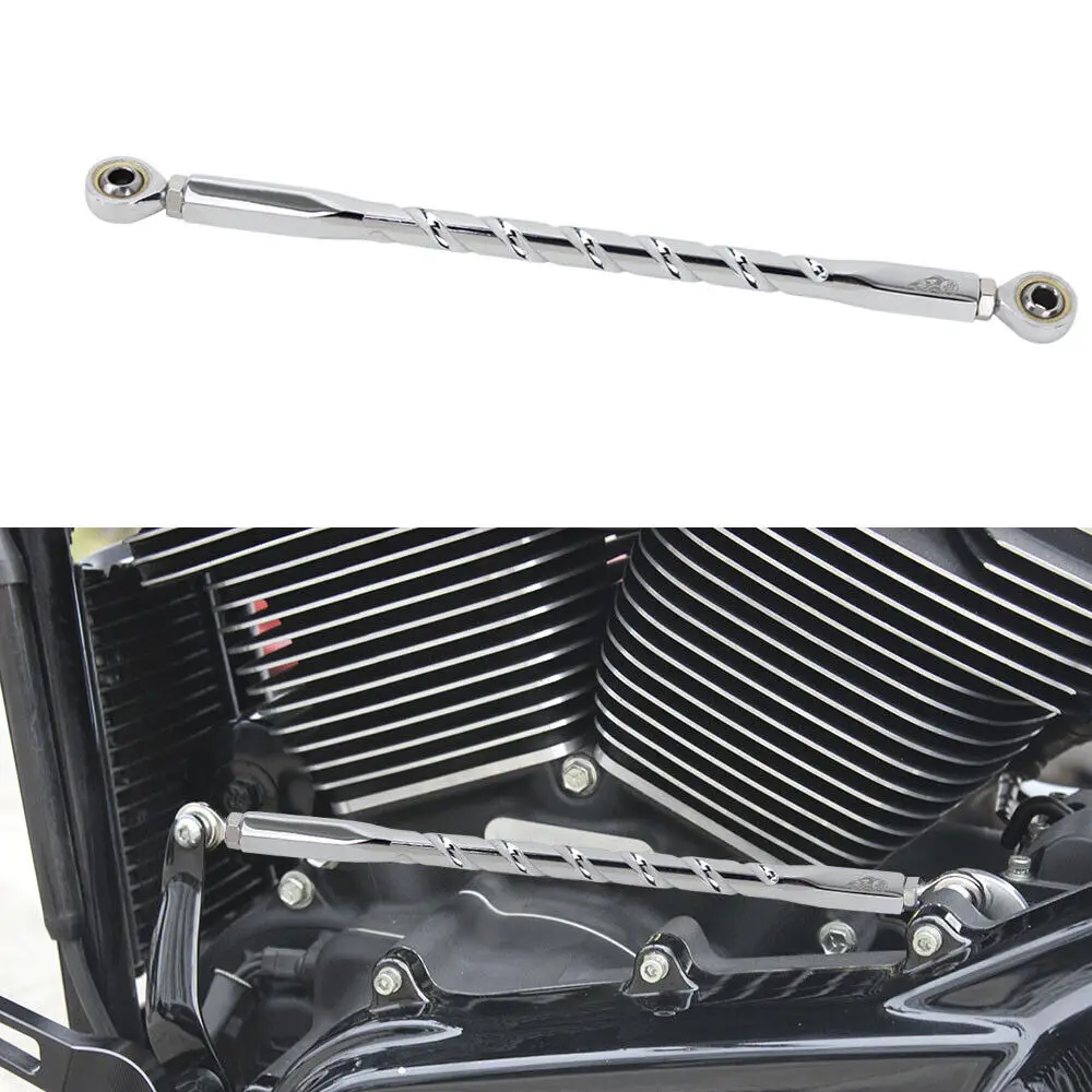 Chrome Gear Shift Linkage Shifter Rod For Harley Touring Softail Trike FLHR FLS