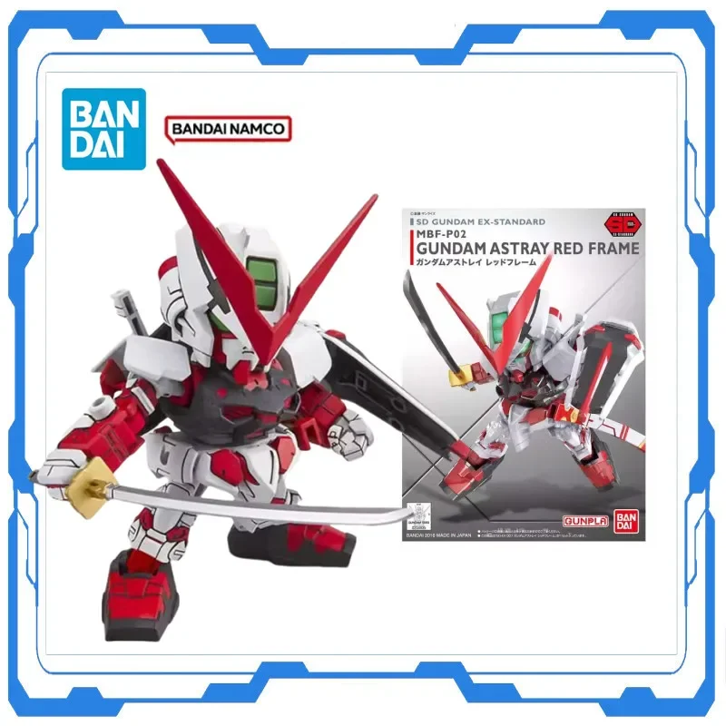 

Bandai Genuine Gundam Anime Model Action Figure SD Gundam EX-STANDARD MBF-P02 Gundam ASTRAY Red Frame Collectible Model Gifts