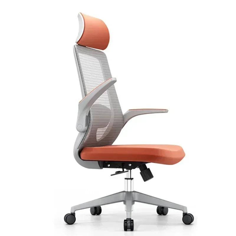 

Design Elastic Wheels Office Chair Back Cushion Modern Adjustable Mobile Work Chair Lazy Professional Sillas Office Furnitures