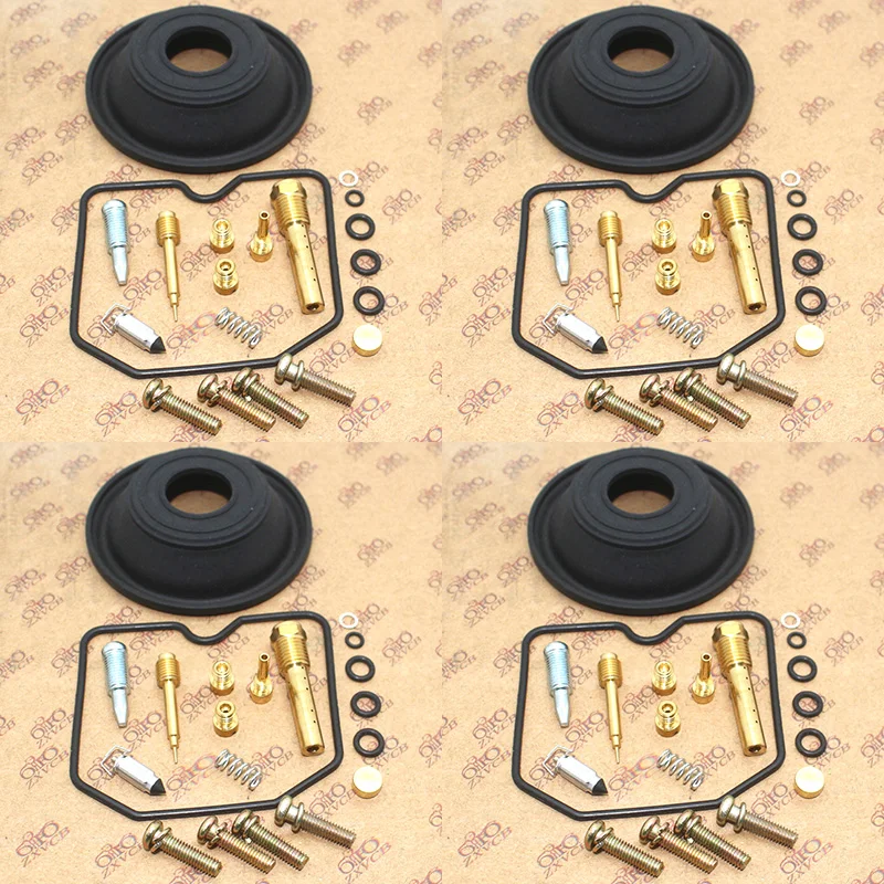 4 SET Motorcycle carburetor repair kit for GSF600S BANDIT 1996-2003 Plunger vacuum diaphragm float