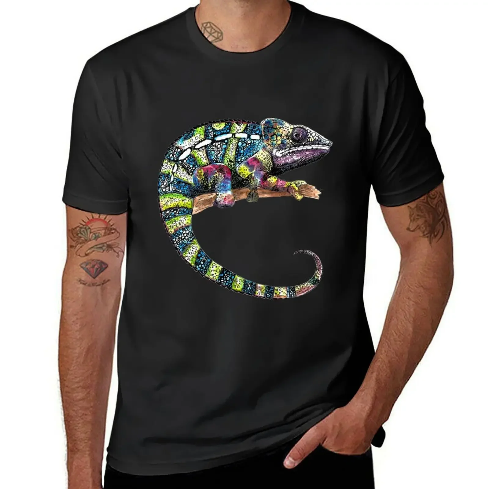 chameleon T-Shirt graphic tee shirt oversizeds cute tops quick-drying mens champion t shirts