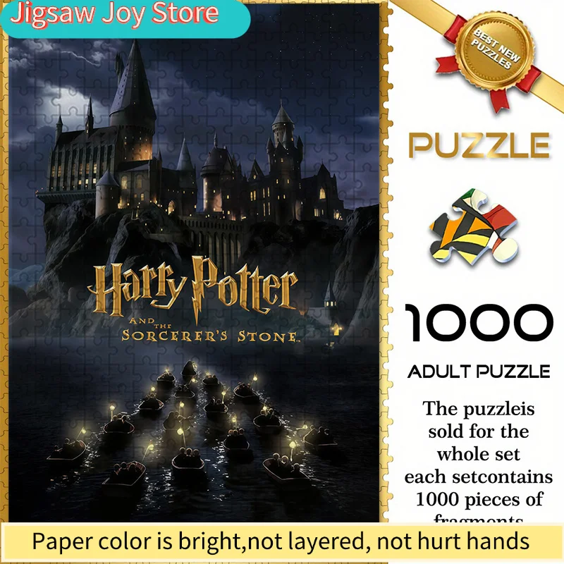 

Warner Bros Seamless Puzzle Z9.25-8, Featuring a Harry Potter Castle And Boat Design,Durable Thick Puzzle, a Great Adult Brain