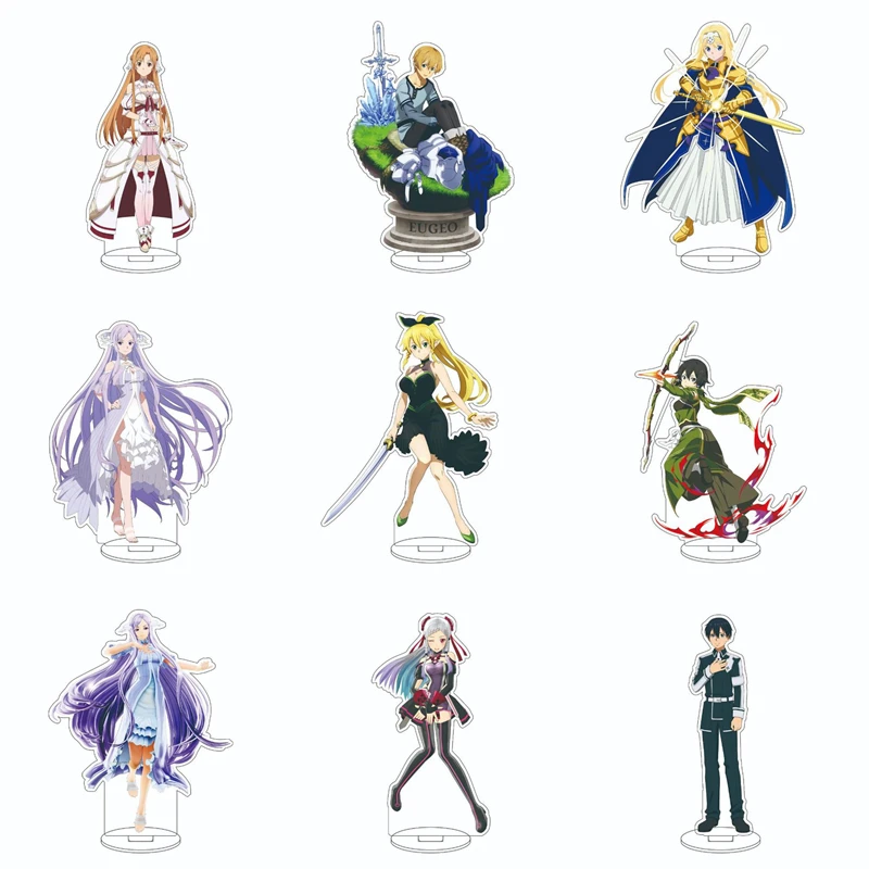 Fantasy anime Sword Art Online 51 Kinds Acrylic standing sign Desktop ornament Fan friends Christmas Gifts