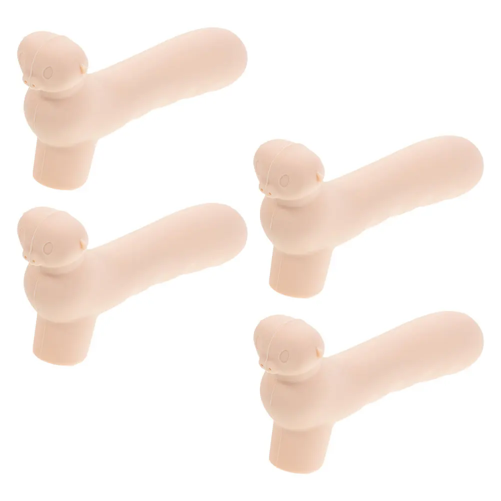 

4Pcs Silicone Door Handle Cover Childproof Protection Bumper Caps for Home Car Drawer Knobs Anti-Collision Cushion