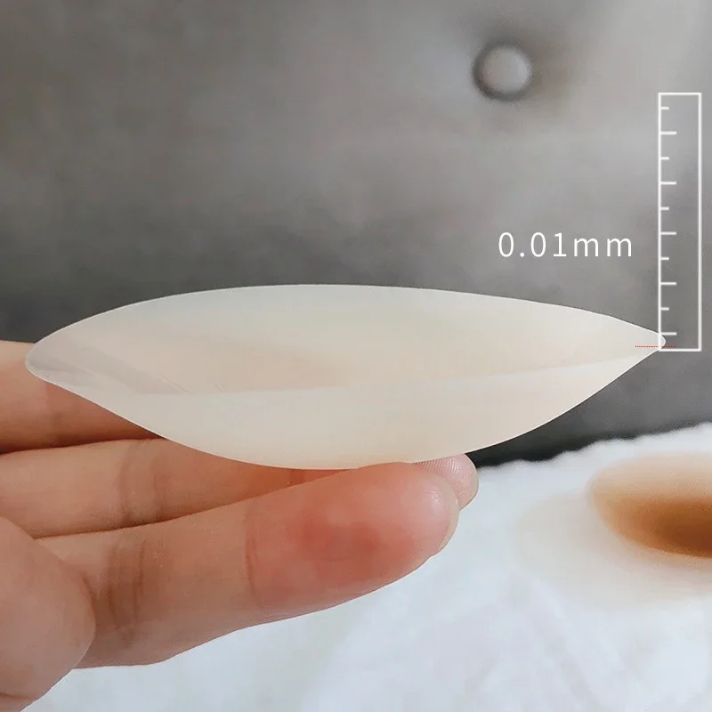 1 Pairs Adhesive Silicone Nipple Cover Invisible Reusable Boob Tape for Brown Skin Women Breast Stickers Pasties Chest Covers